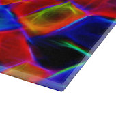 Abstraktes Bokeh-Blocks-Muster Schneidebrett (Ecke)