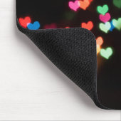 Abstraktes Bokeh formt schöne Lieben Mousepad (Ecke)