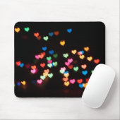 Abstraktes Bokeh formt schöne Lieben Mousepad (Mit Mouse)