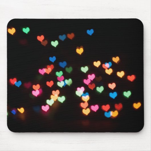 Abstraktes Bokeh formt schöne Lieben Mousepad (Vorne)