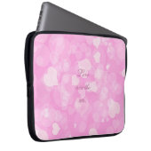 Abstraktes bokeh Rosa texture.text. Laptopschutzhülle (Vorne Rechts)
