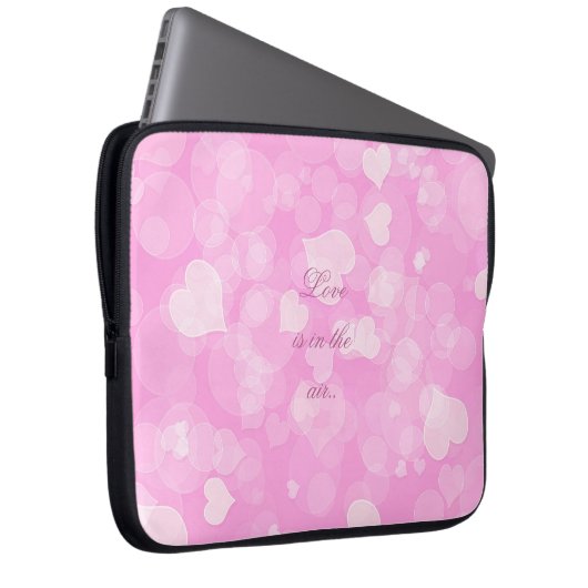Abstraktes bokeh Rosa texture.text. Laptopschutzhülle (Vorne Rechts)