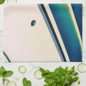 Abstraktes Boot in Blue Kitchen Handtücher (Gefaltet)