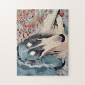 Abstraktes Borzoi-Portrait Puzzle (Vertikal)