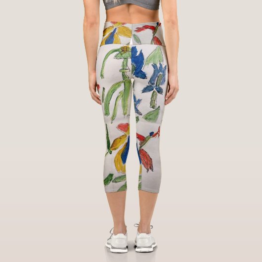 Abstraktes botanisches Design - Leggings (Rückseite)
