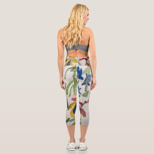 Abstraktes botanisches Design - Leggings (Rückseite)