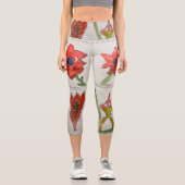 Abstraktes botanisches Design - Leggings (Vorderseite)