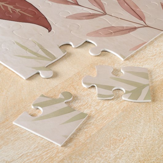 Abstraktes Botanisches Jigsaw-Puzzle - Erdnähe-Blä Puzzle (Seite)