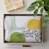 Abstraktes botanisches Leaf Seidenpapier (Geschenk)