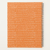 Abstraktes Botanisches Monogramm für kühle Navy-Ro Planer (Rückseite)