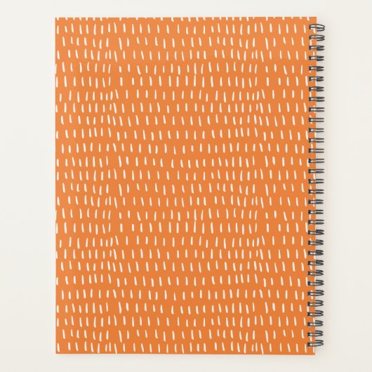 Abstraktes Botanisches Monogramm für kühle Navy-Ro Planer (Rückseite)