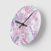 abstraktes botanisches Muster rund um die Uhr (Winkel)