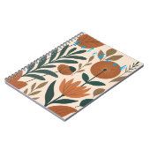 Abstraktes botanisches Notebook Notizblock (Linke Seite)