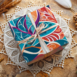 Abstraktes botanisches tropisches Geschenk für Des Geschenkpapier