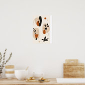Abstraktes Botanisches Wandkunst-Set | Modern Mini Poster (Küche)