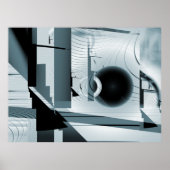 Abstraktes Boulevard Fraktal Print Poster (Vorne)