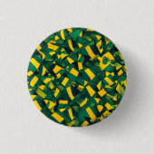 Abstraktes brasilianisches Muster Button (Vorderseite)