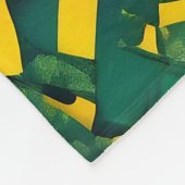 Abstraktes brasilianisches Muster Fleecedecke (Ecke)