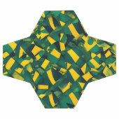 Abstraktes brasilianisches Muster Fußball (Flach)