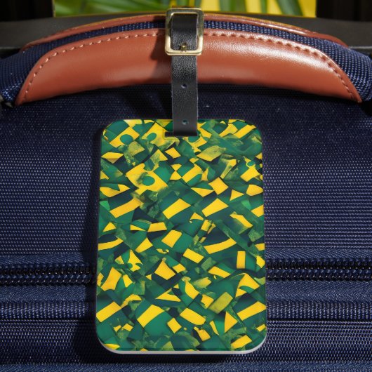Abstraktes brasilianisches Muster Gepäckanhänger (Vorderseite Insitu 2)