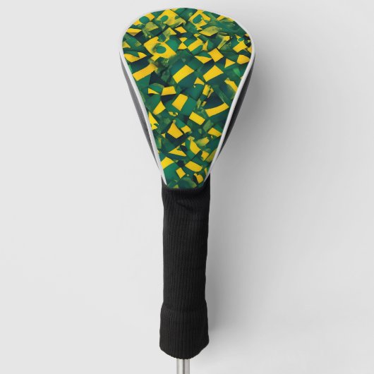 Abstraktes brasilianisches Muster Golf Headcover (Vorderseite)