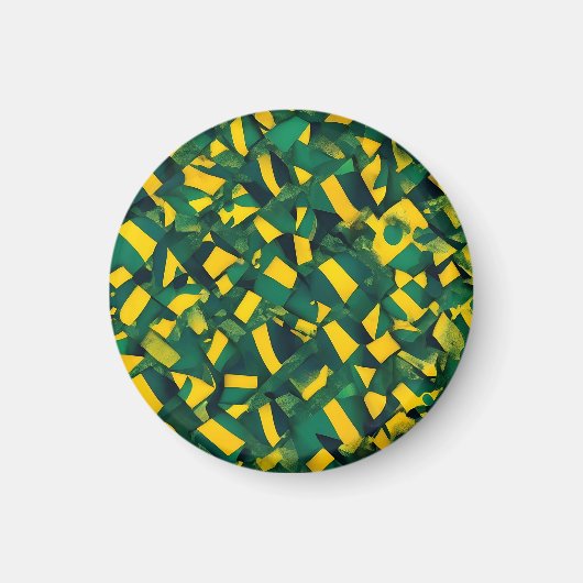 Abstraktes brasilianisches Muster Magnet (Vorne)