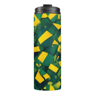 Abstraktes brasilianisches Muster Thermosbecher
