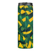 Abstraktes brasilianisches Muster Thermosbecher (Rückseite)