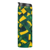 Abstraktes brasilianisches Muster Thermosbecher (Nach rechts gedreht)