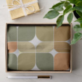 Abstraktes braune Orangenmuster aus dem Mittelalte Seidenpapier (Geschenk)