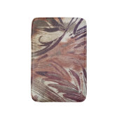 Abstraktes braunes Blumendesign 2 Badematte (Vorderseite Vertikal)