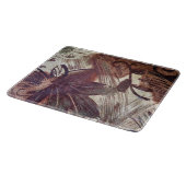 Abstraktes braunes florales Design 1 Schneidebrett (Ecke)