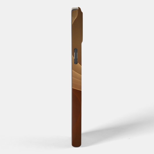 Abstraktes braunes Fraktal Case-Mate iPhone Hülle (Rückseite / Rechts)