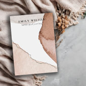 Abstraktes Braunfarben-Blankschmuck-Display Visitenkarte