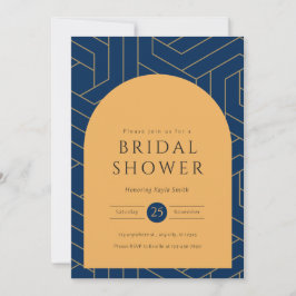 Abstraktes Brautparty Einladung