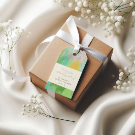 Abstraktes Brautparty für Wasserfarben Vielen Dank Geschenkanhänger