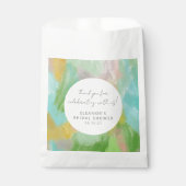 Abstraktes Brautparty für Wasserfarben Vielen Dank Geschenktütchen (Vorderseite)