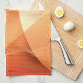 Abstraktes Brown und orange Muster Küchentuch (Viertel Falte)