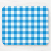 Abstraktes Büffel in Blau und Weiß Mousepad (Vorne)