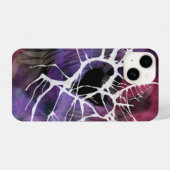 Abstraktes bunt gestörtes Herz iPhone Hülle (Rückseite (Horizontal))