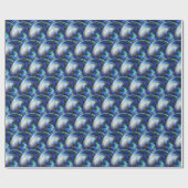 Abstraktes buntes Bereich-Muster Geschenkpapier (Flach)