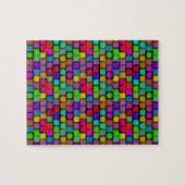 Abstraktes, buntes Quadrat-Muster Puzzle (Horizontal)