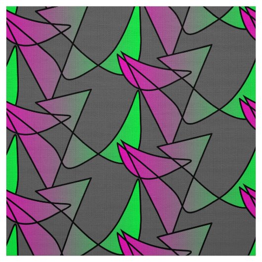 Abstraktes buntes Stoffmuster Pink Grün Neon Stoff (Muster)