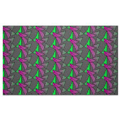 Abstraktes buntes Stoffmuster Pink Grün Neon Stoff (Fat Quarter (45,7 x 55,9 cm))