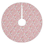 Abstraktes Burst-Design rot und grün Polyester Weihnachtsbaumdecke (Vorderseite)