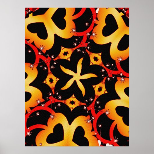 Abstraktes Butterfly-Poster Poster (Vorne)