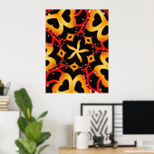 Abstraktes Butterfly-Poster Poster (Heimbüro)