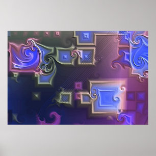 Abstraktes c008 poster