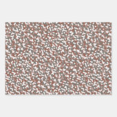 Abstraktes Camouflage-Design mit Retro-Punkten Geschenkpapier Set (Vorderseite 3)