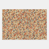 Abstraktes Camouflage-Design mit Retro-Punkten Geschenkpapier Set (Vorderseite)